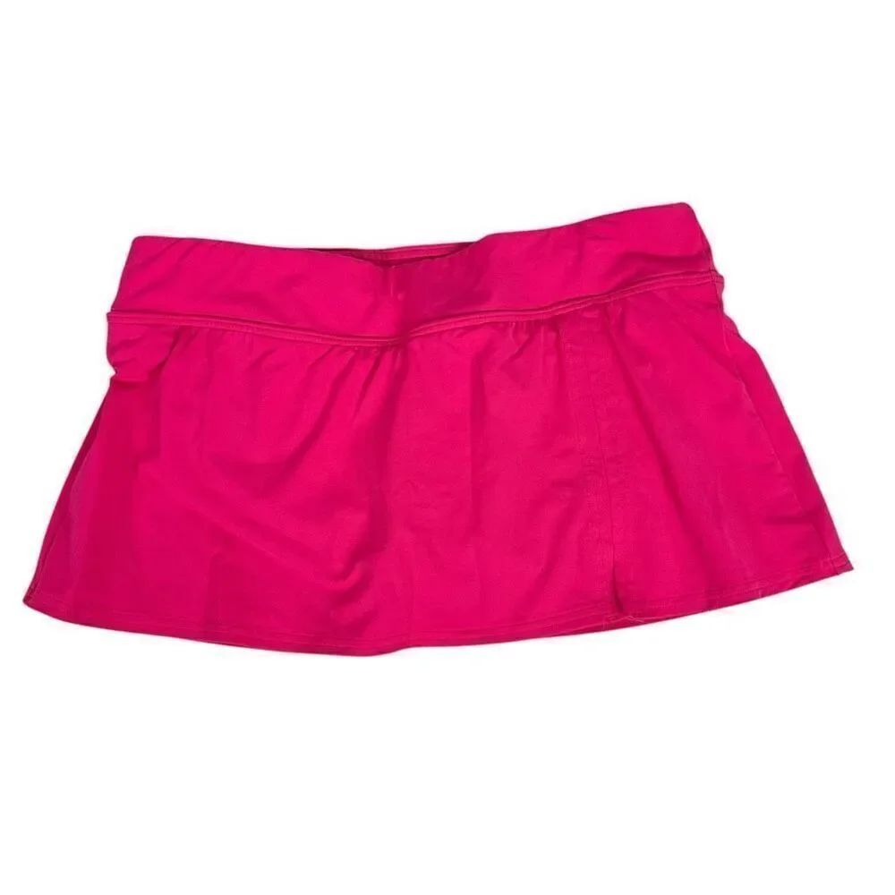 Lands End Womens 6 Mini Swim Skirt Pink